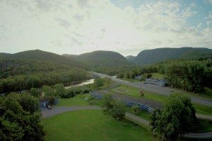 Cornerstone Motel. Arial View. Cabot Trail.