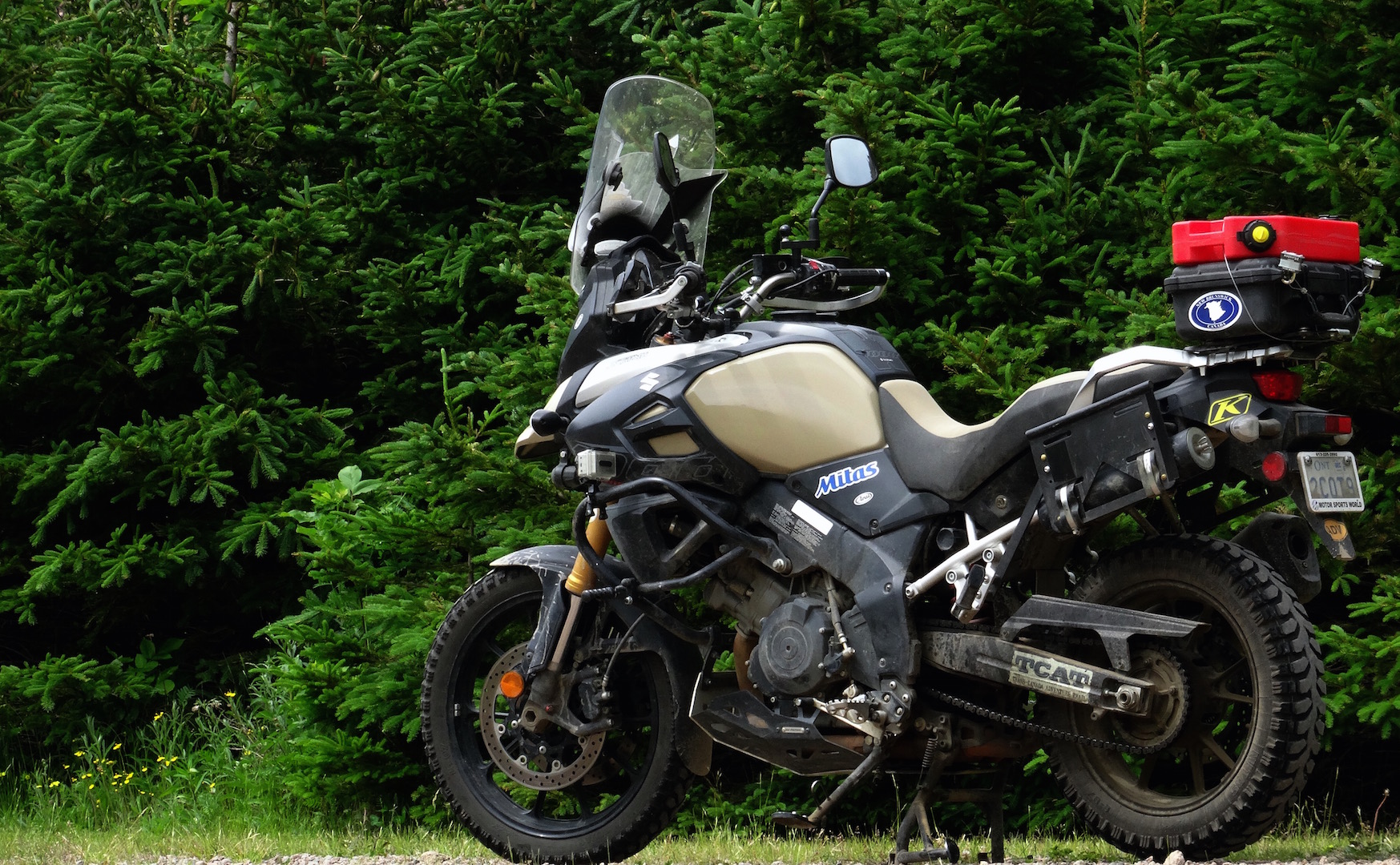 suzuki v strom luggage