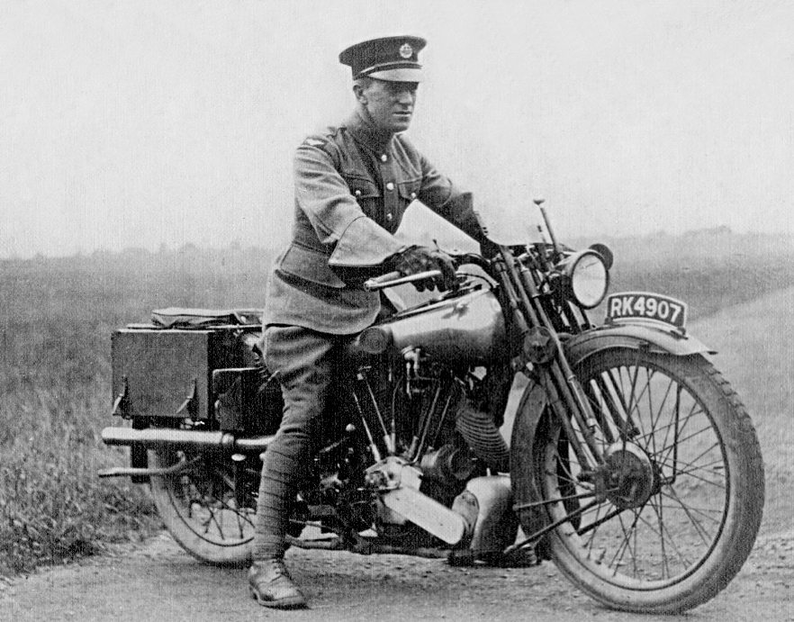 Lawrence of Arabia on his Brough Superior