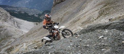 KTM Freeride 350 in the French Alps