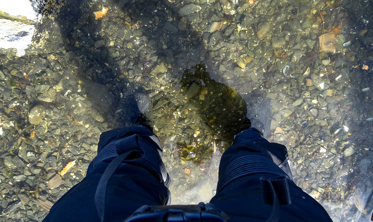 Boots in The Water - Rockhurst Harbour, Hecate Straight, BC
