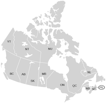 Map of Canada