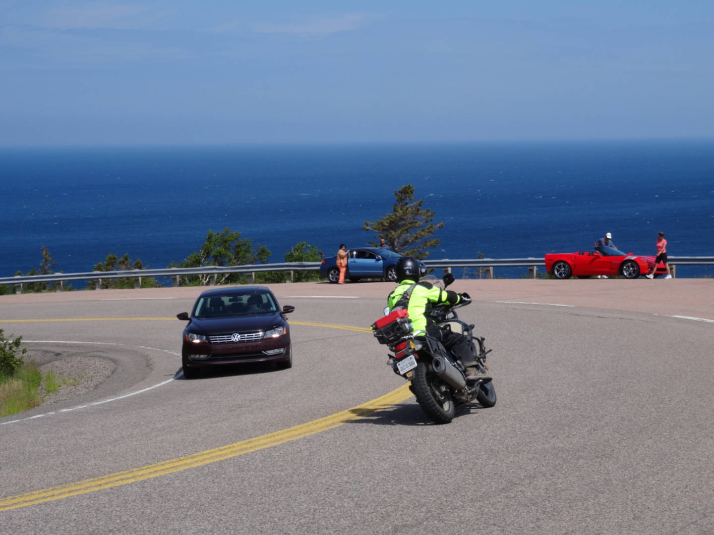 A photo of advjoe riding a motorcycle on the Cabot Trail