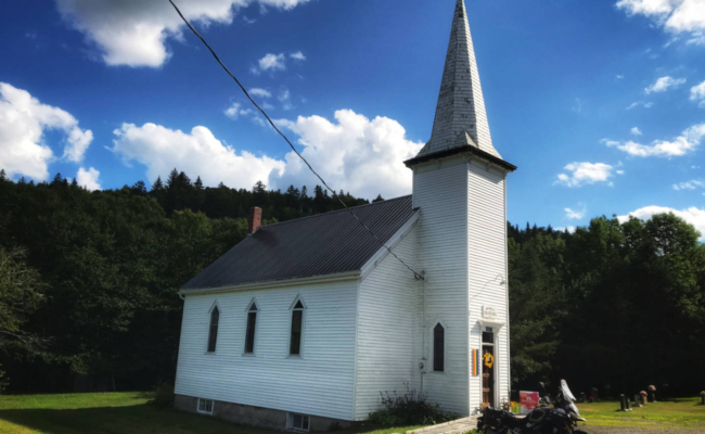 photo of an old church near Kingston New Brunswick